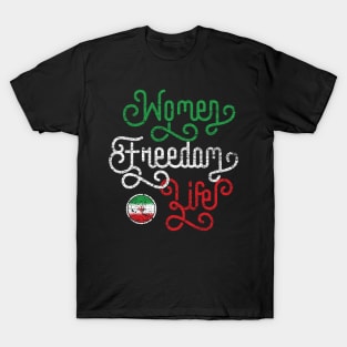 Women Life Freedom Vintage & Grungy T-Shirt